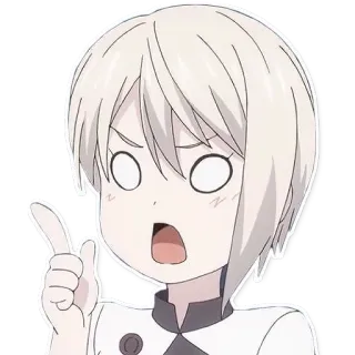 ☝ anime, chibi, cute, shocked, surprised telegram sticker