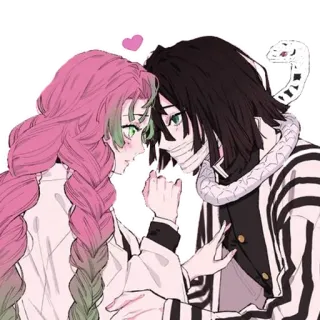 ❤️ Mitsuri Kanroji Demon Slayer Anime, Coppia, Amore, Demon Slayer, Manga telegram sticker