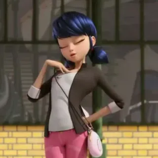 😎 Marinette Dupain-Cheng Miraculous: Tales of Ladybug & Cat Noir Marinette, Dupain-Cheng, Miraculous Ladybug, Anime, Dibujos animados telegram sticker