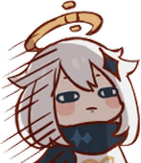 😑 Paimon Genshin Impact paimon, genshin impact, anime, personagem, videogame telegram sticker