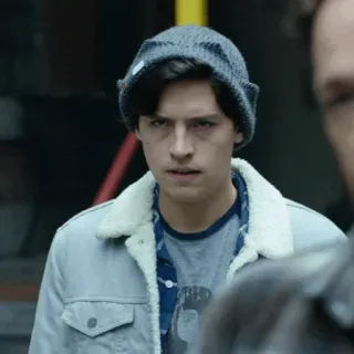 ➖ Jughead Jones Riverdale ado, drame, série TV, portrait de personnage, série télé telegram sticker