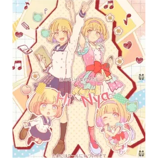 💓 誰がいないの女の子たち Anime, Kawaii, Japans, Schattig, Schoolmeisje, Manga telegram sticker