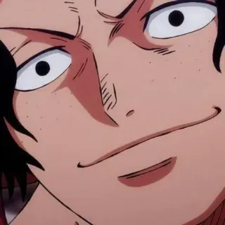 ♠ Portgas D. Ace One Piece 动漫, 海贼王, 波特卡斯·D·艾斯, 漫画, 卡通 telegram sticker