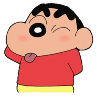 😜 Shin-chan Crayon Shin-chan Animé, Crayon Shin Chan, Dessin animé, Animation, Drôle, Mignon telegram sticker