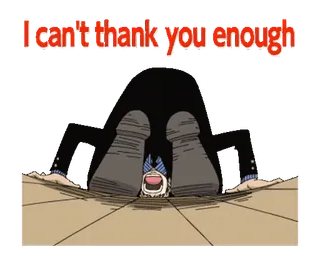 🙇‍♂ I can't thank you enough terima kasih, bersyukur, anime, kartun, tulus telegram sticker