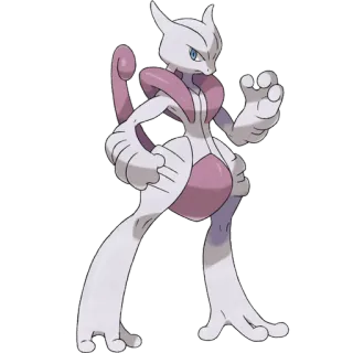 🔮 Mewtwo Pokemon mewtwo, pokemon, monster, anime, videogame, psychic telegram sticker