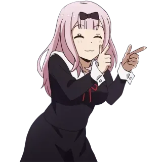 👉 Chika Fujiwara Kaguya-sama: Love Is War Anime, Chika, Fujiwara, Mignon, Joyeux telegram sticker