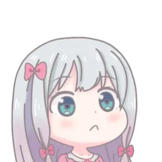 👧 anime, girl, cute, chibi, manga telegram sticker