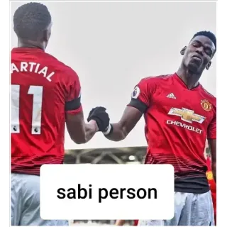 🤝 sabi person calcio, calcio, sport, Manchester United telegram sticker
