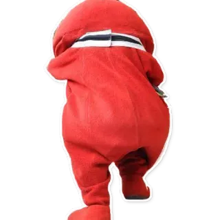 🏃 red, figure, toy, back view telegram sticker