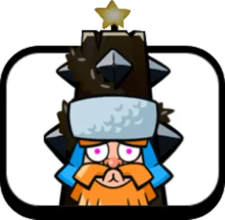😰 Lumberjack Clash Royale дровосек, Clash Royale, персонаж, игра, топор, шлем telegram sticker