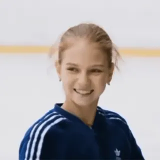 😂 patinage artistique, athlète, sourire, portrait, fille telegram sticker