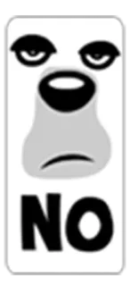 😕 NO No, Rifiuto, Proibizione, Negativo, Cartoni animati, Negazione telegram sticker
