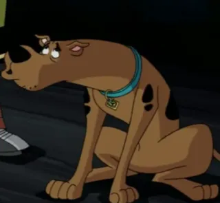 🙄 Scooby-Doo cartoon, dog, Scooby Doo, animation telegram sticker