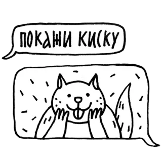😻 покажи киску 猫, スラング, 失礼, 不快 telegram sticker