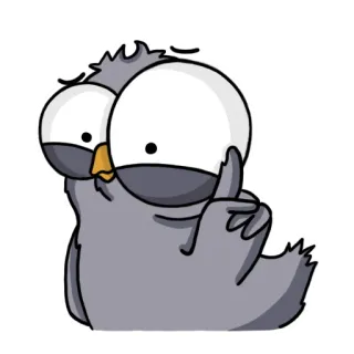 👆 oiseau, doigt d'honneur, dessin animé, offensant, drôle, autocollant telegram sticker