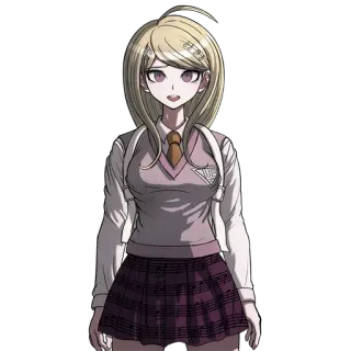 😅 Kaede Akamatsu Danganronpa V3: Killing Harmony Аниме, Видеоигра, Danganronpa, Каэдэ Акамацу, Персонаж telegram sticker