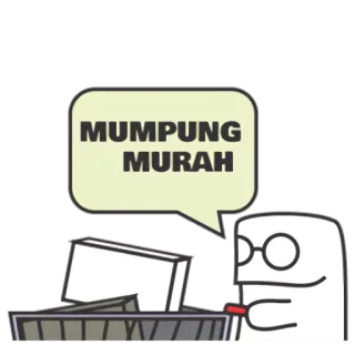 💰 MUMPUNG MURAH 저렴한, 세일, 할인, 캐릭터, 쇼핑 telegram sticker