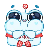 ☺️ Kreskówka, Słodki, Postać, Kawaii, Naklejka telegram sticker