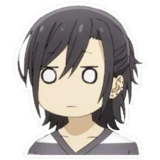 😁 Anime, Manga, Personaje, Expresión, Emoción, Sticker whatsapp sticker