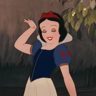 ☁️ Snow White สโนว์ไวท์, ดิสนีย์, การ์ตูน, เจ้าหญิง, เทพนิยาย telegram sticker