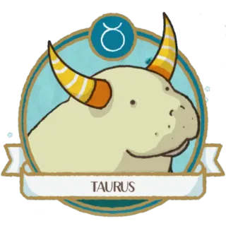 ♉️ TAURUS зодиак, телец, астрология, гороскоп, бык, знак whatsapp sticker