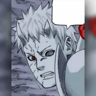 ⚫️ Obito Uchiha Naruto Anime, Manga, Ninja, Sharingan, Cattivo telegram sticker