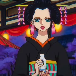 📚 Nico Robin One Piece anime, character, One Piece, Nico Robin whatsapp sticker