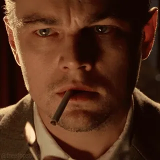 🚬 leonardo dicaprio, papieros, aktor, palenie telegram sticker