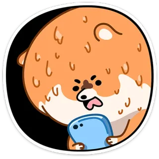 🥵 만화, 동물, 스티커, 귀여운, 캐릭터 telegram sticker