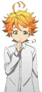 🤔 Emma The Promised Neverland Anime, The Promised Neverland, Emma, Süß, Nachdenklich whatsapp sticker