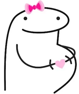 🤰 strichmännchen, schleife, herz, süß, einfach, verspielt telegram sticker