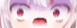 😱 anime, chocado, surpreso, desenho animado, meme telegram sticker