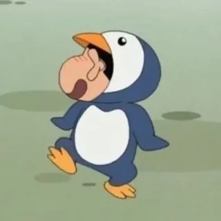 🌱 pinguino, costume, cartone animato, animato whatsapp sticker