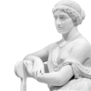 😒 statue, greek, roman, art, marble, sculpture, woman telegram sticker
