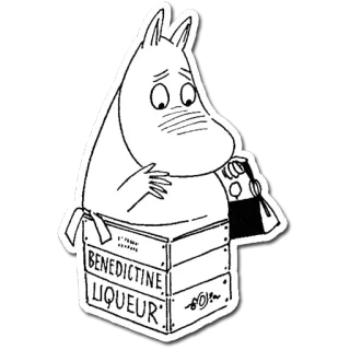 🎁 BENEDICTINE
LIQUEUR Moomin, Alcohol, Licor, Benedictine, Dibujos animados, Bebida telegram sticker