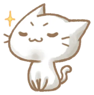 ✨ kucing, hewan, lucu, stiker, berkilau telegram sticker