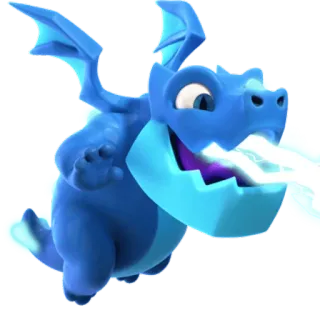 ⚡️ dragon, blue, ice, cartoon, fantasy telegram sticker