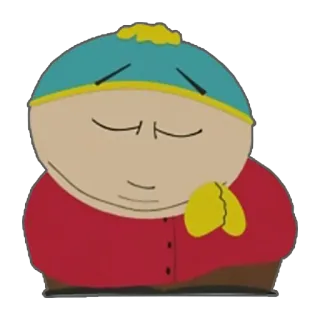 😌 Eric Cartman South Park 卡通, 人物, 动画, 电视节目 telegram sticker