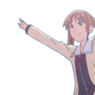 🍌 anime, desenho animado, menina, personagem telegram sticker