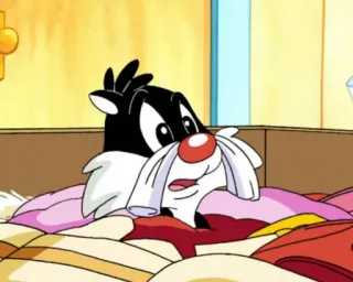 🧃 Sylvester the Cat Looney Tunes dessin animé, chat, Sylvestre, Looney Tunes telegram sticker