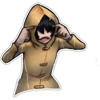 👧 Six Little Nightmares jeu vidéo, horreur, monstre, effrayant, fille telegram sticker