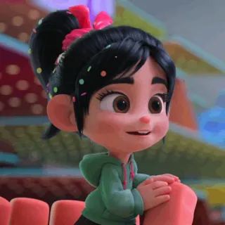 🥨 Vanellope von Schweetz Wreck-It Ralph desenho animado, disney, vanellope, detona ralph, personagem whatsapp sticker