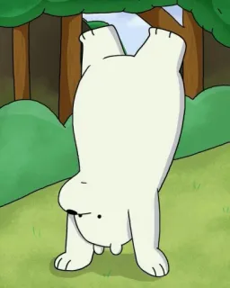 ✨ Ice Bear We Bare Bears Dibujo animado, Oso, Oso polar, We Bare Bears, Animal, Divertido, Mono telegram sticker