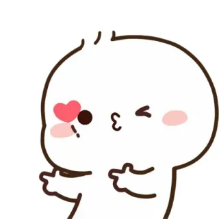 🐮 cartoon, cute, love, kiss, heart, emoji telegram sticker