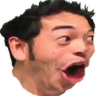 😵 pog, poggers, Meme, Twitch, Emote, Reação whatsapp sticker