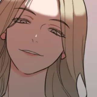 🖤 mulher, sorriso, desenho animado, pessoa, arte, ilustração whatsapp sticker