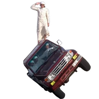 👳‍♀️ voiture, désert, salut, tout-terrain, véhicule telegram sticker