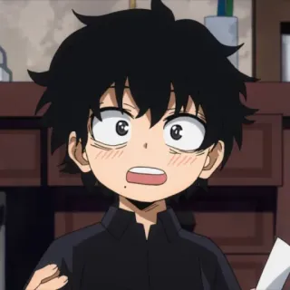 🧵 アニメ, 少年, 衝撃, 子供, 表情 telegram sticker