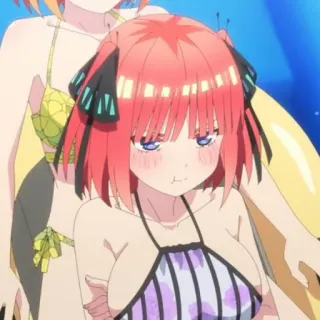 😤 Anime, Bikini, Chica, Traje de baño, Dibujo animado telegram sticker